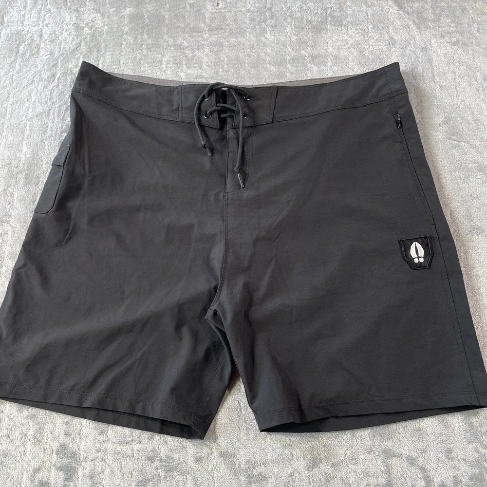 Beardedgoat Swimming Shorts Trunks Mens 38‎ Black Inland Summer Beach Resort